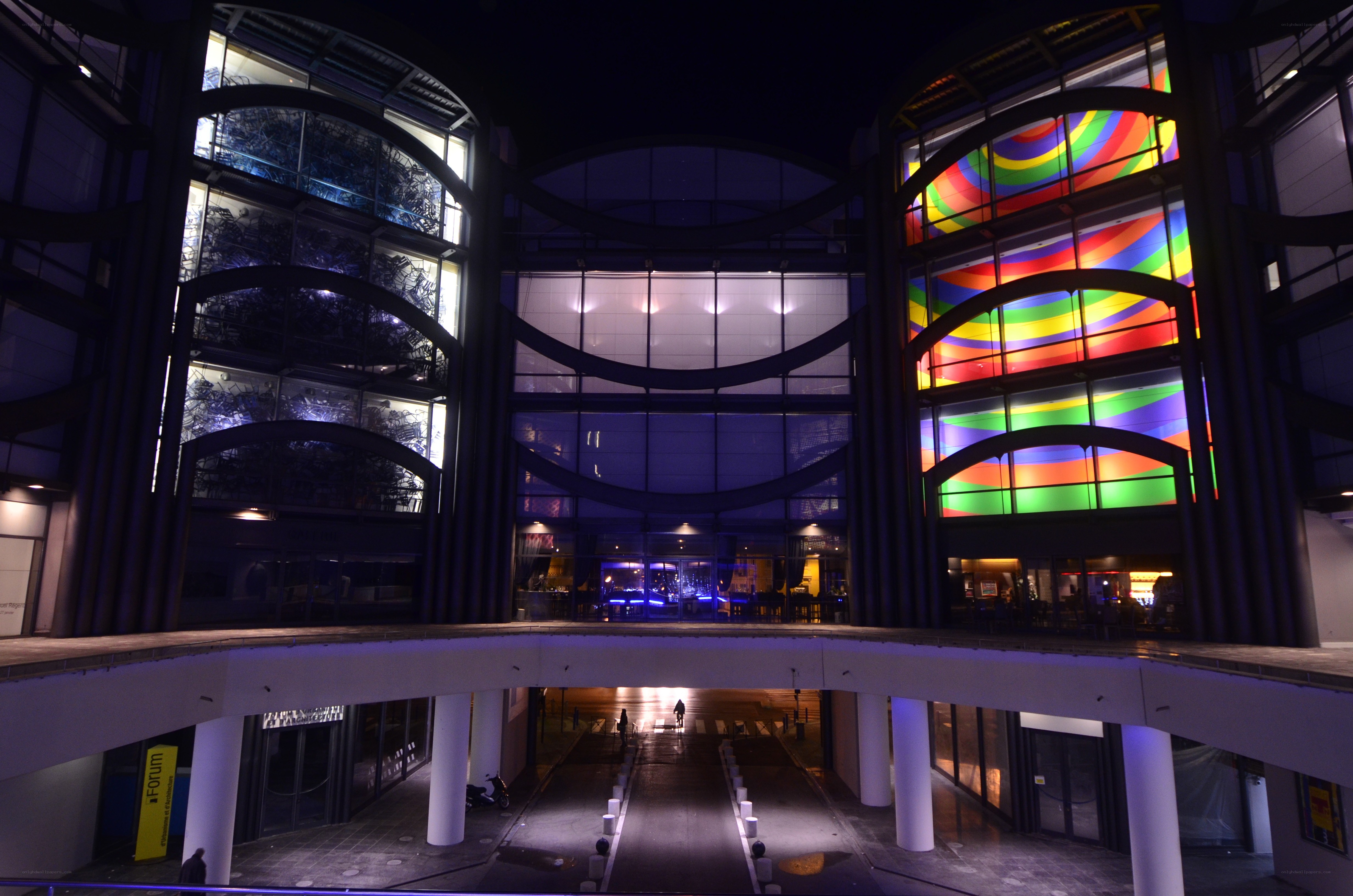 modern building at night