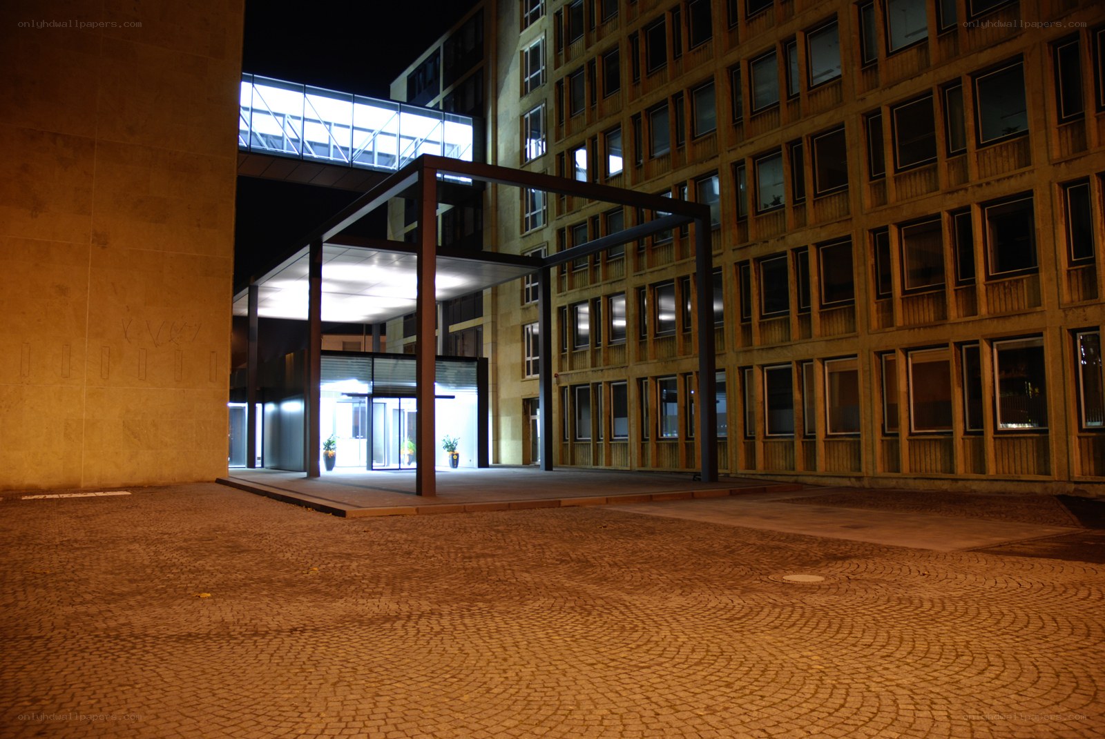 modern building at night