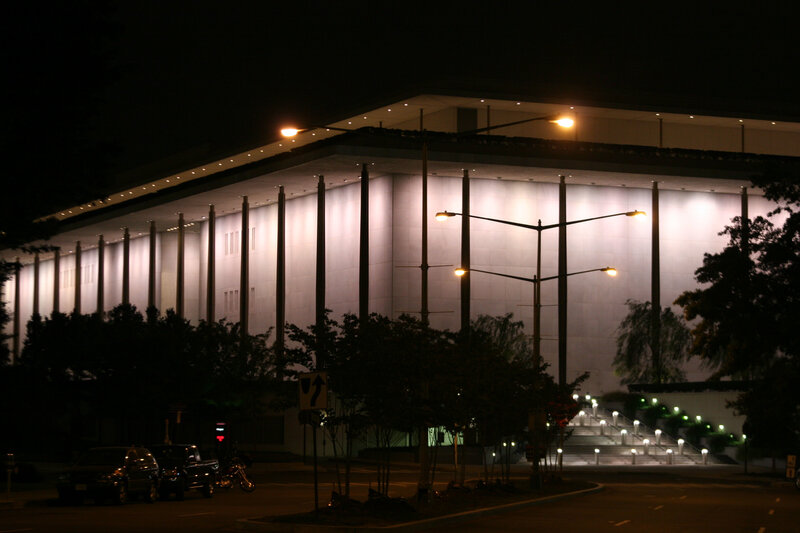 modern building at night
