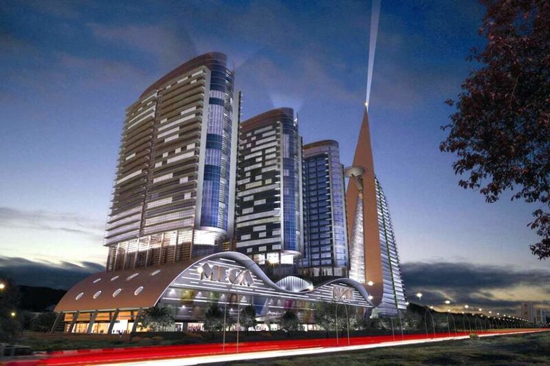 Modern Building Complex — Blue
