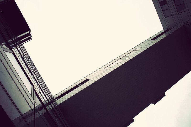 Modern Building Corner — Gray