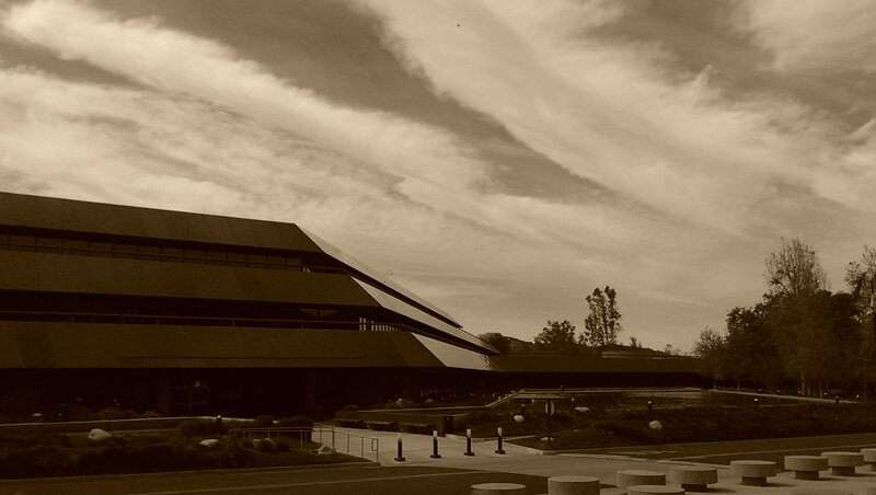 Modern Building Exterior — Brown