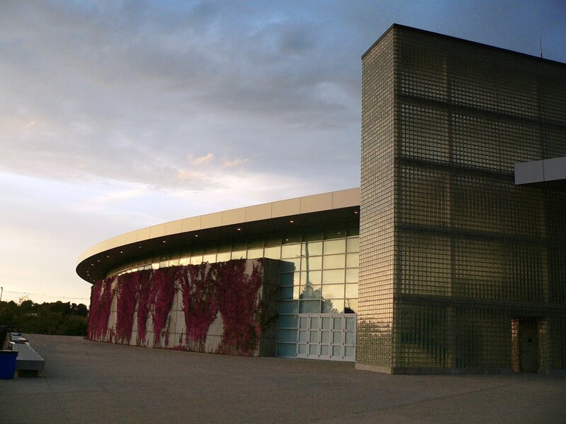 Modern Building Exterior — Gray, Dramatic