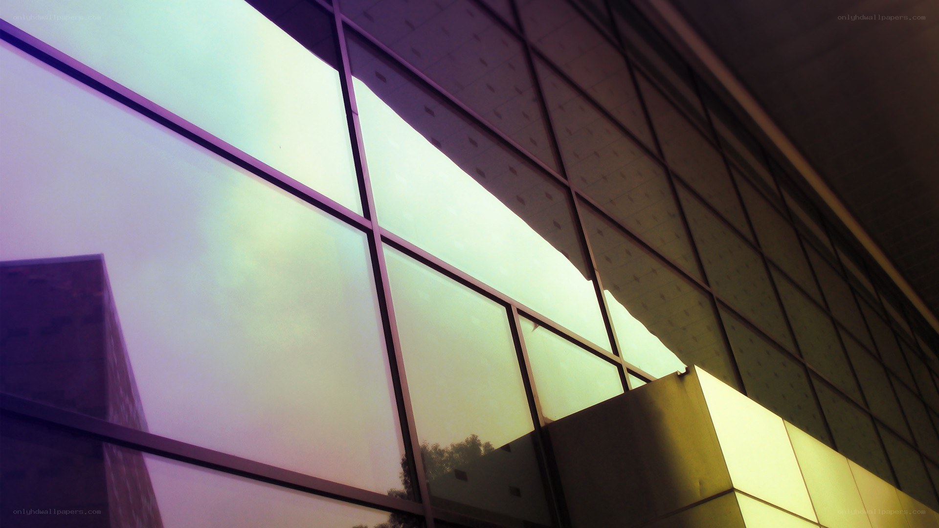 modern building facade at dusk