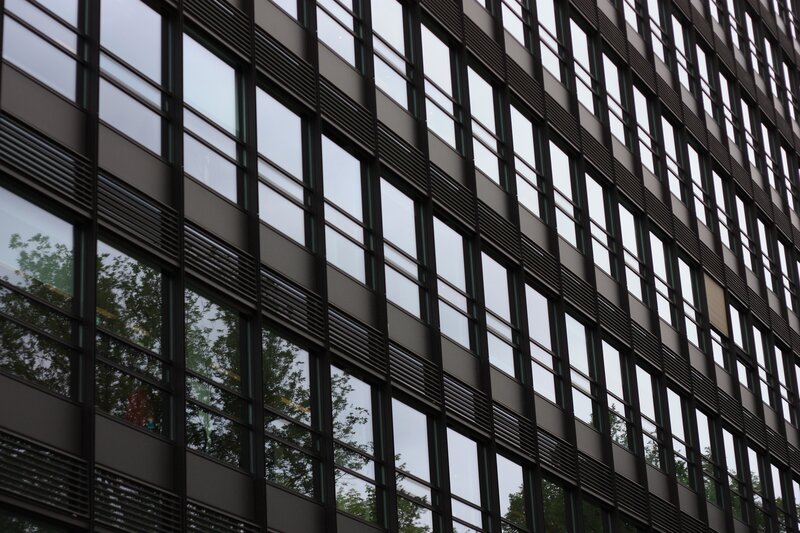 Modern Building Facade — Black, Neutral