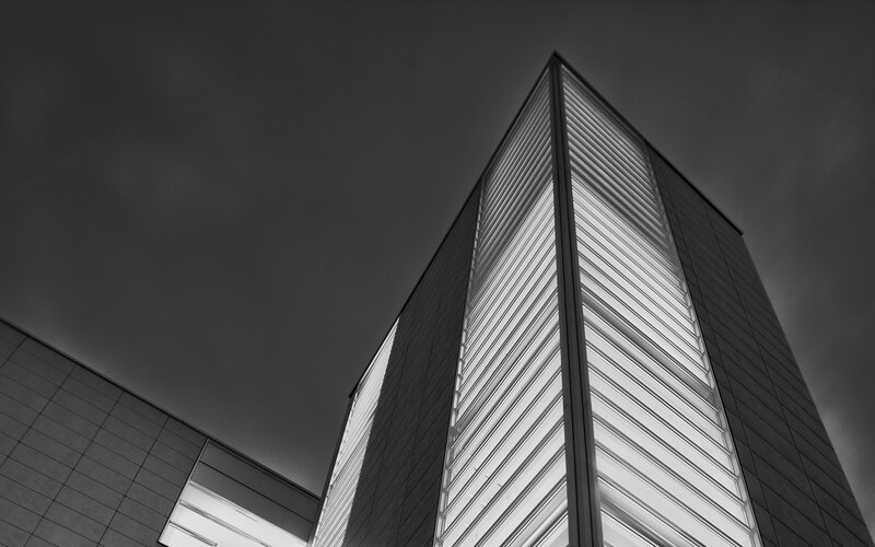 Modern Building Facade — Black