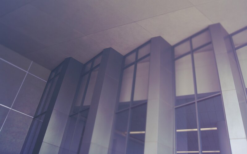 Modern Building Facade — Purple, Serene
