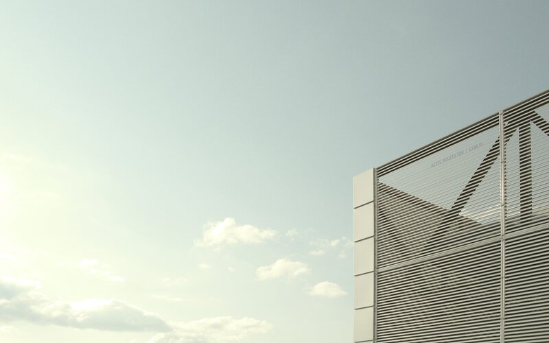 Modern Building Facade — White, Calm