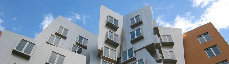 Modern Building Facade — White, Dramatic