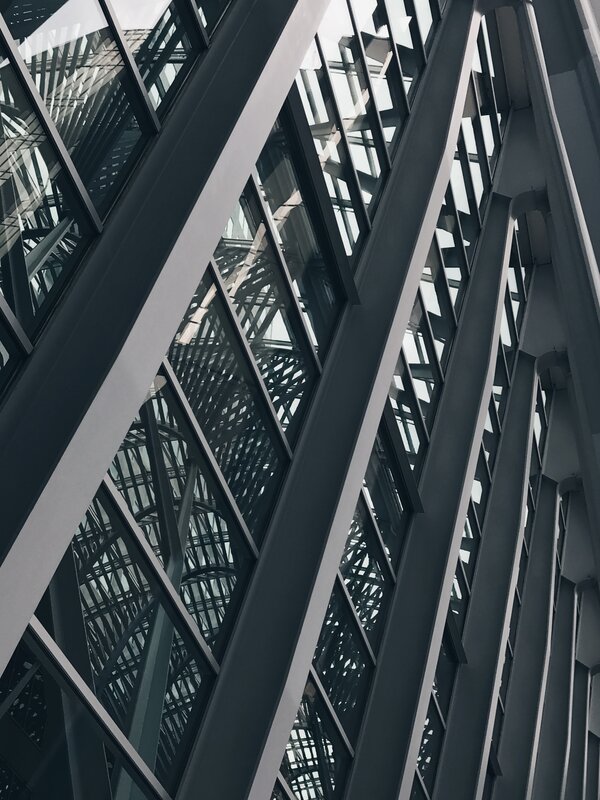 Modern Building Interior — Gray