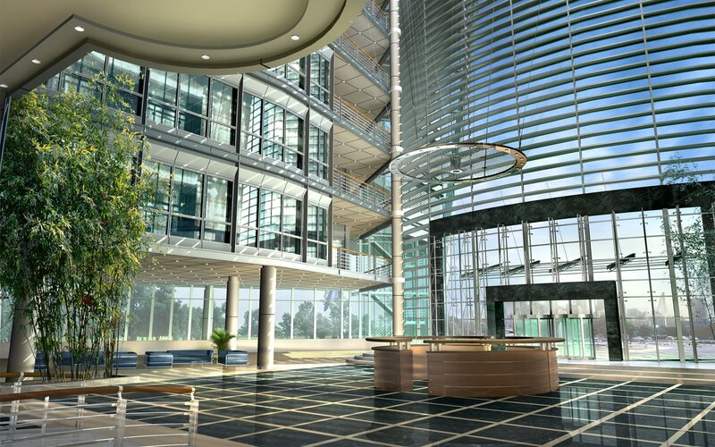 Modern Building Lobby