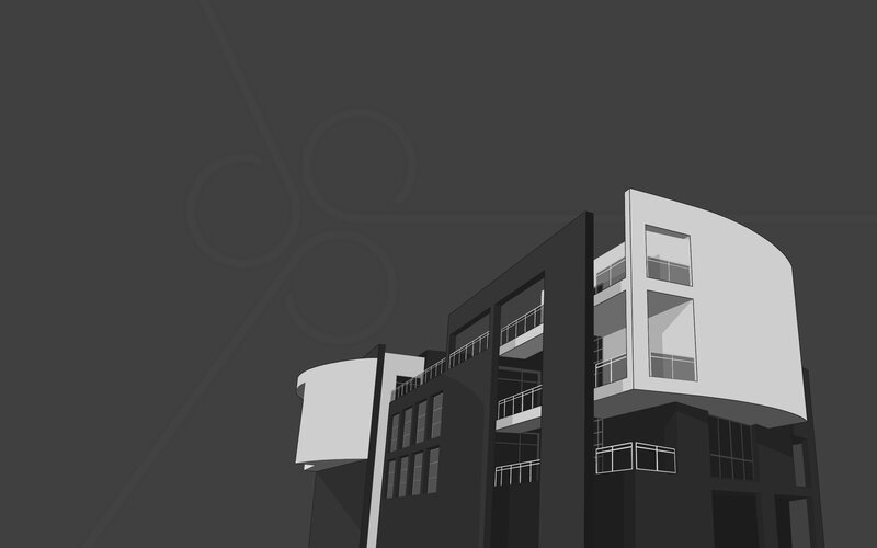 Modern Building Structure — Gray