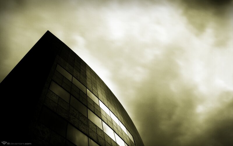 modern building under cloudy sky