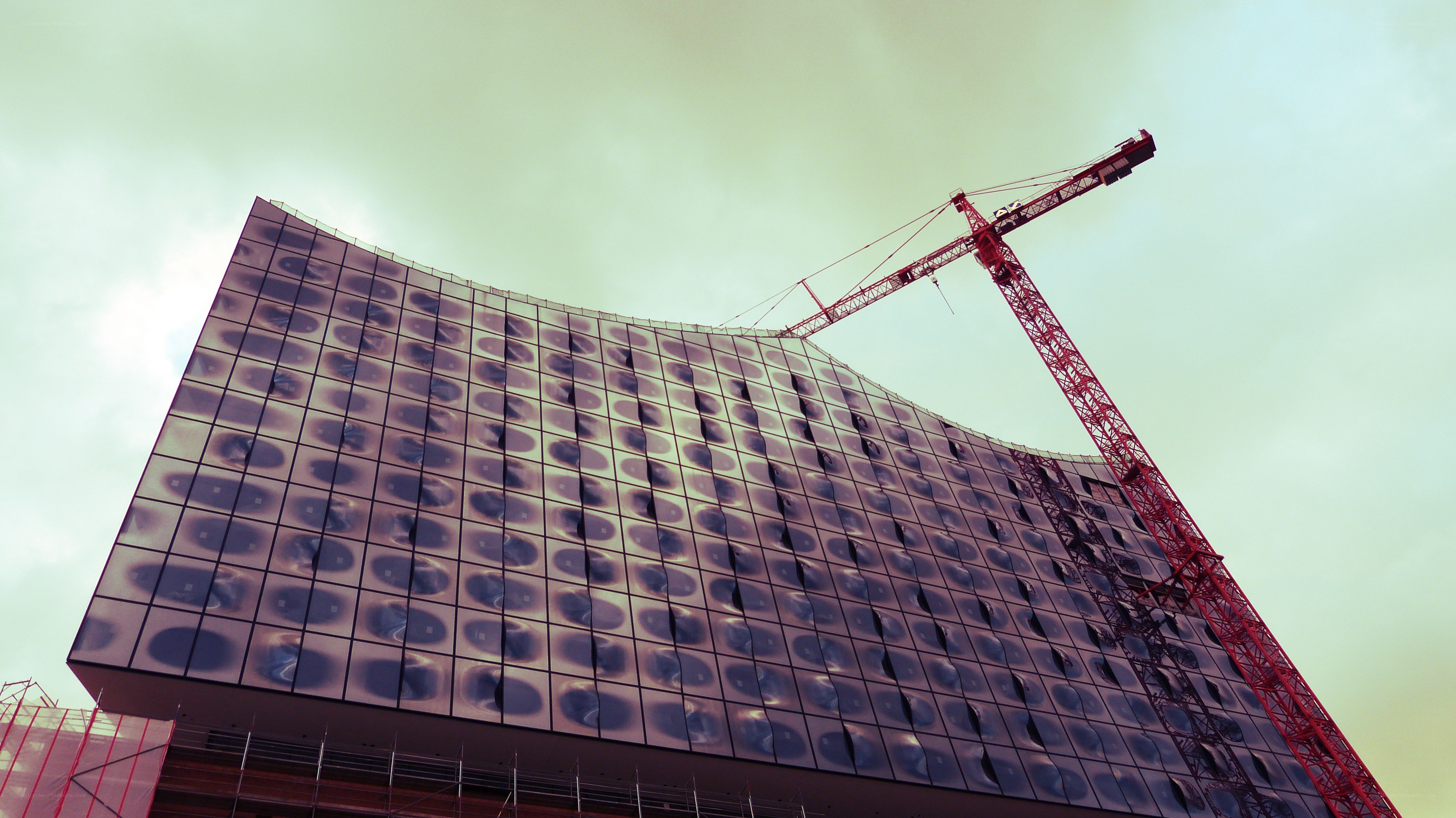 Modern building under construction