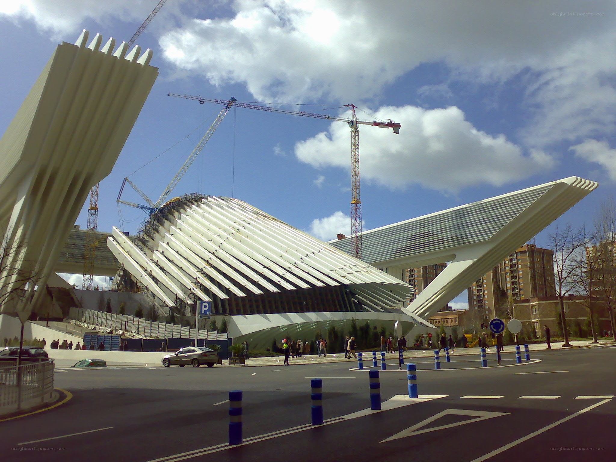 Modern building under construction