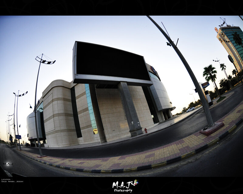 Modern Building with Billboard