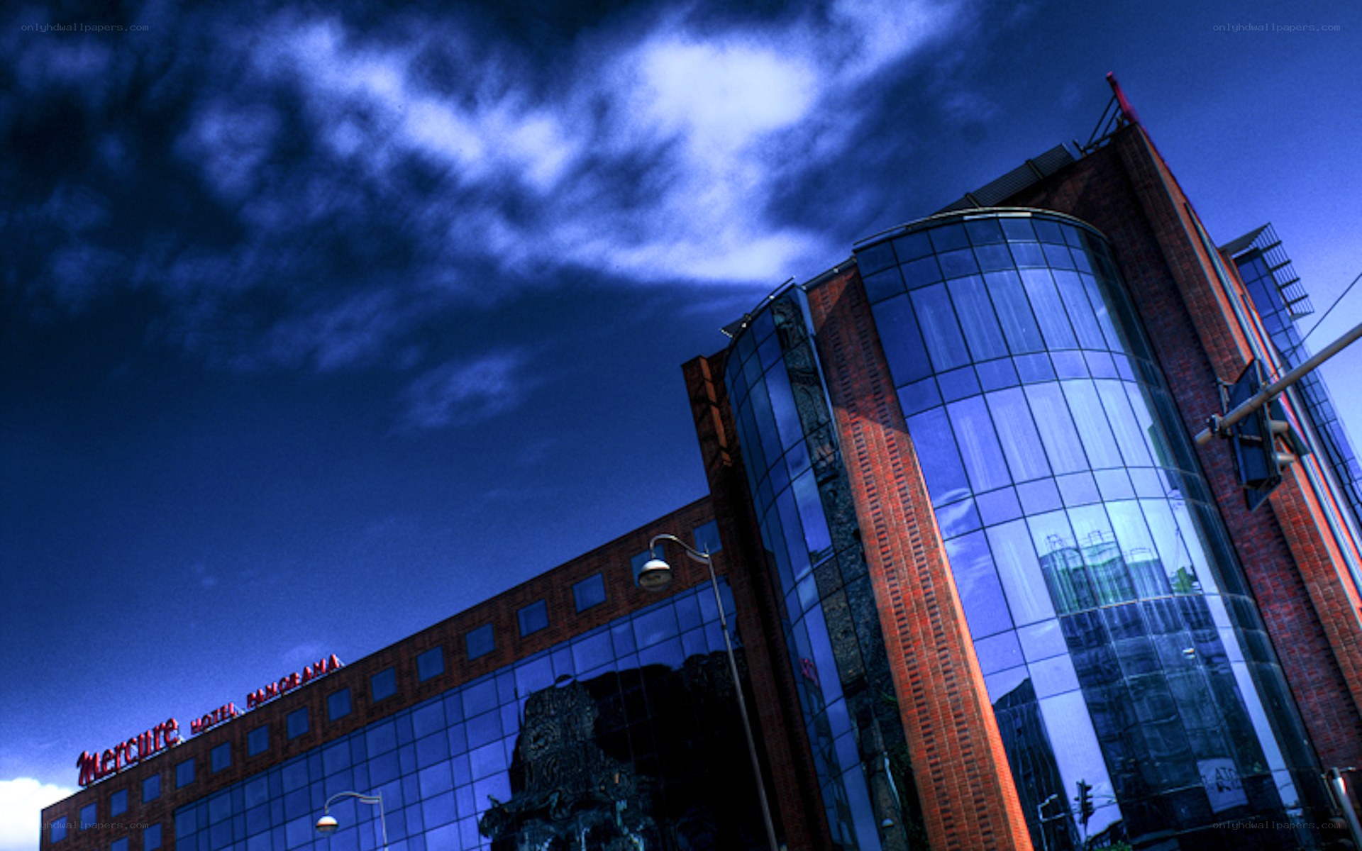 Modern building with blue sky