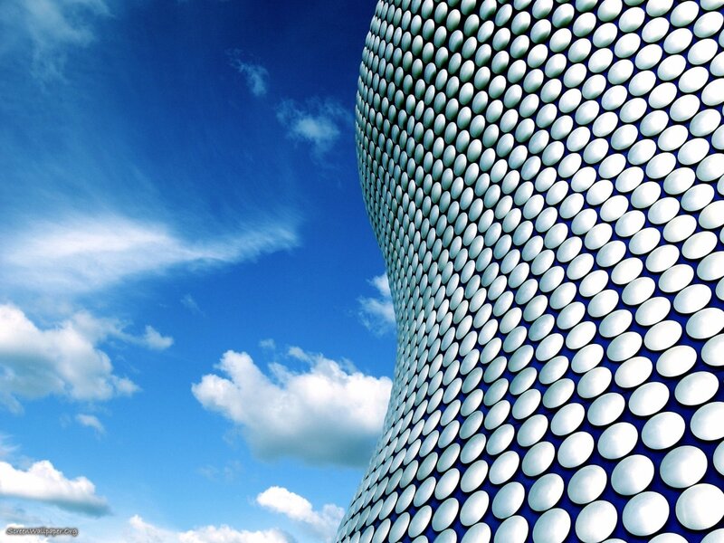 Modern building with bubble facade