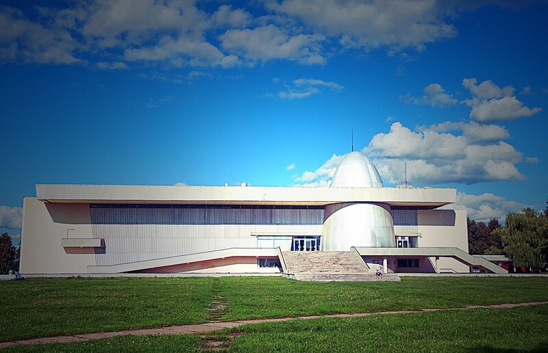 Modern building with dome