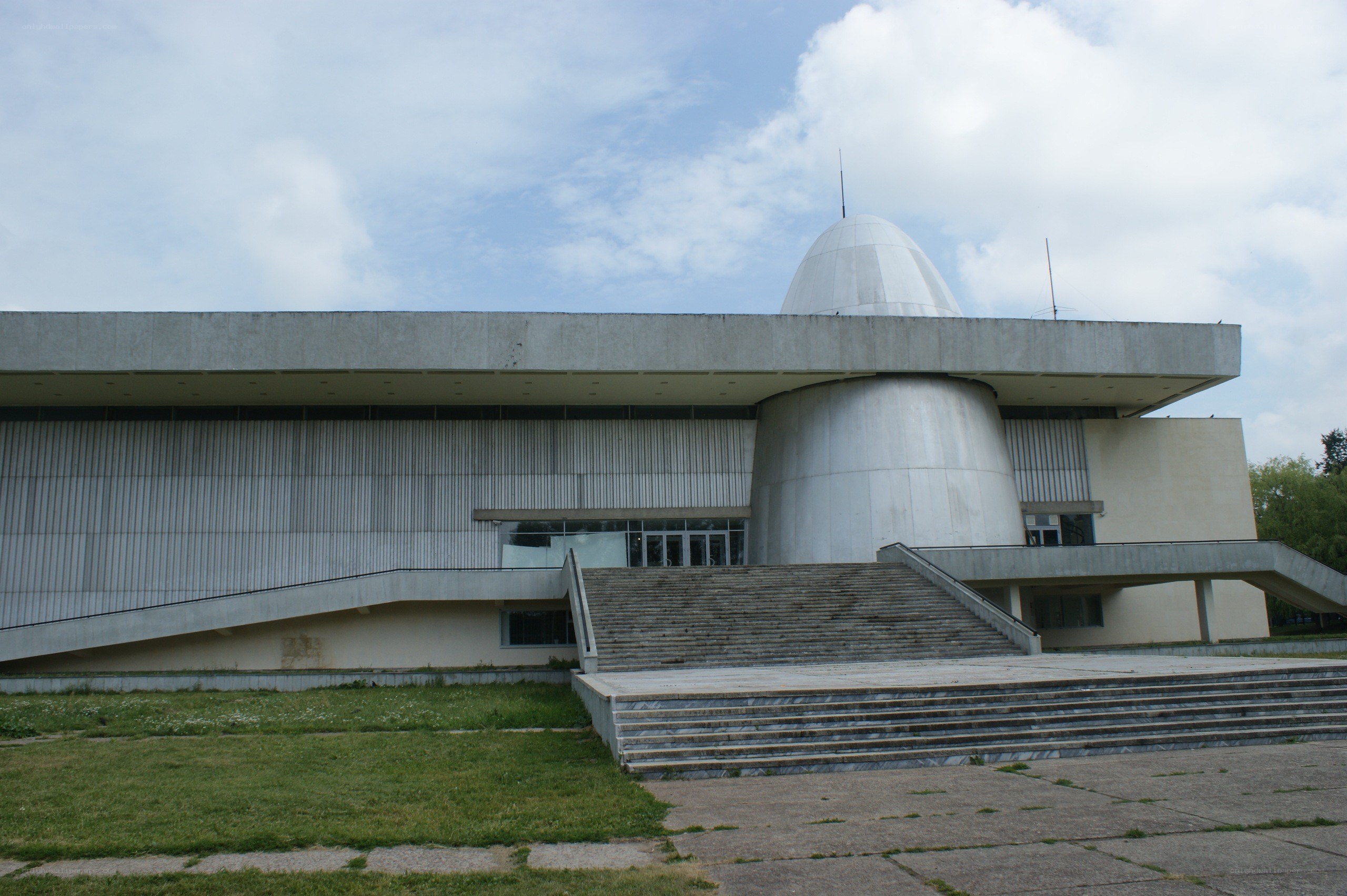 Modern building with dome