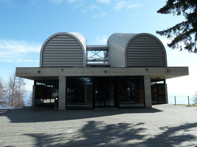 Modern Building with Domes