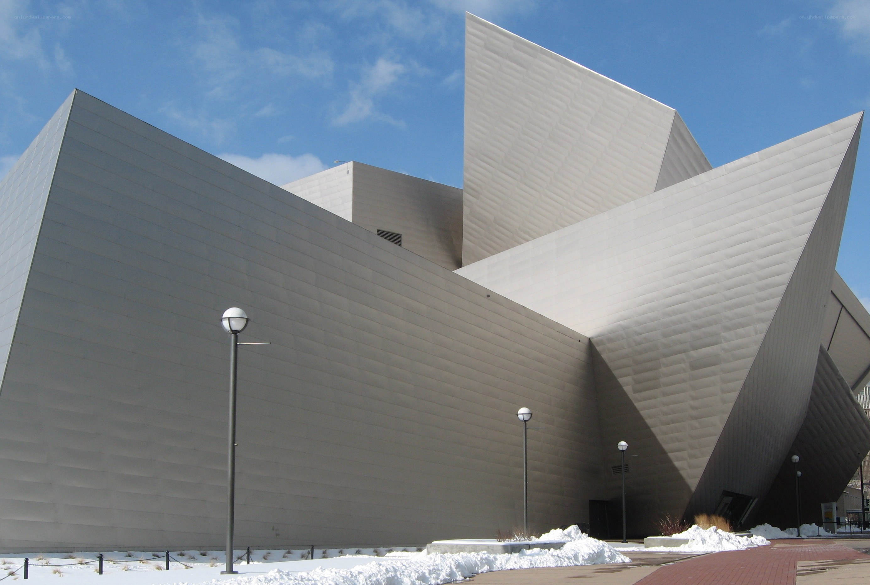 modern building with geometric design