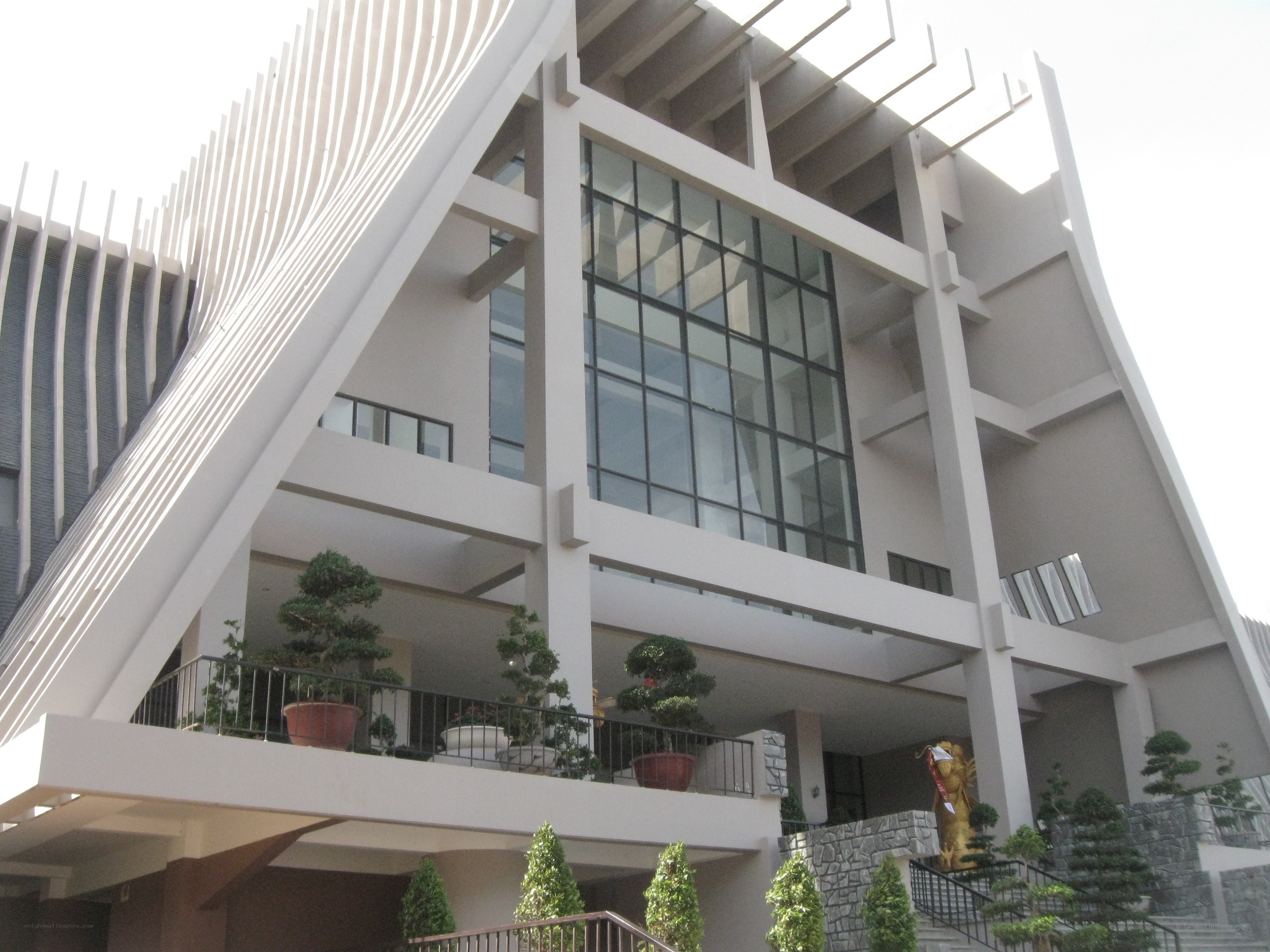Modern building with glass facade