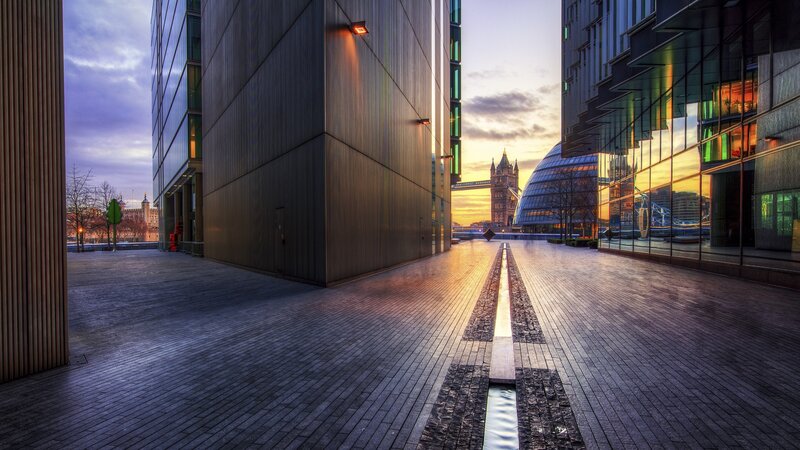Modern Buildings and Tower