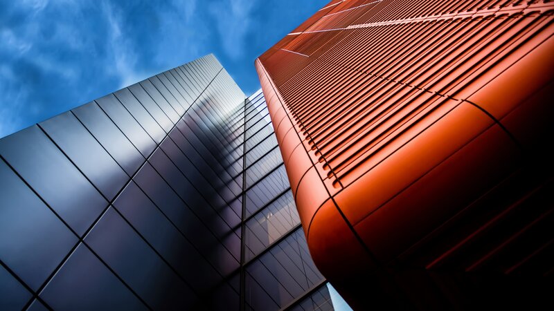 Modern Buildings — Blue