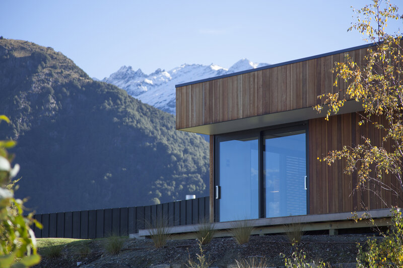 Modern Cabin in Mountains — Brown