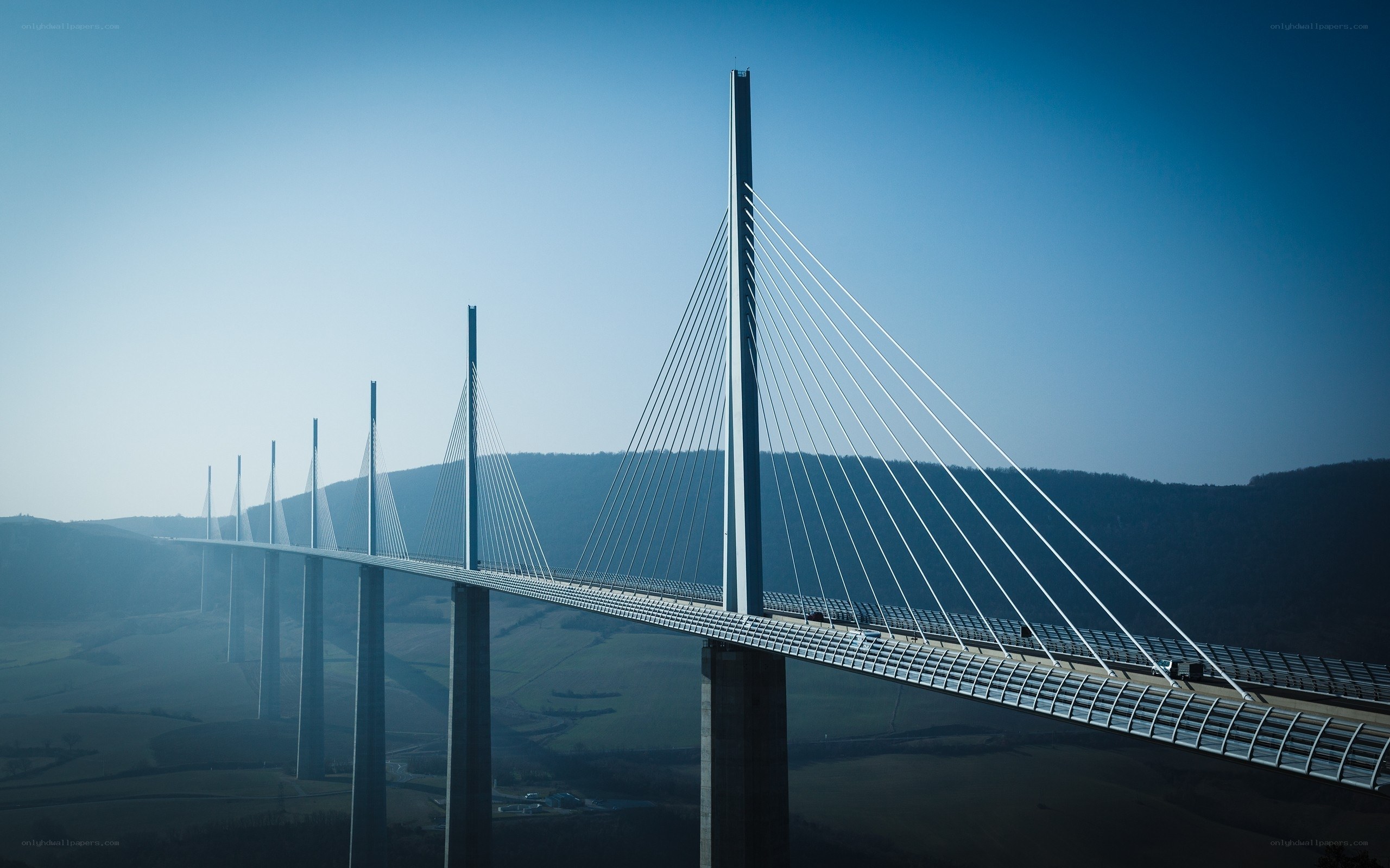 Modern cable-stayed bridge