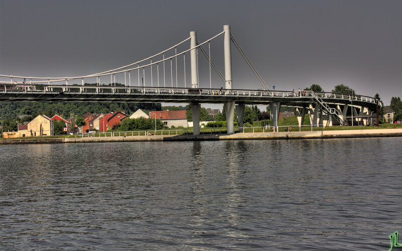 Modern Cable-stayed Bridge — Gray