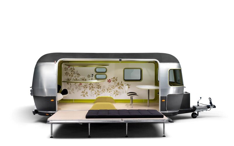 Modern Camper Trailer — Silver, Clean