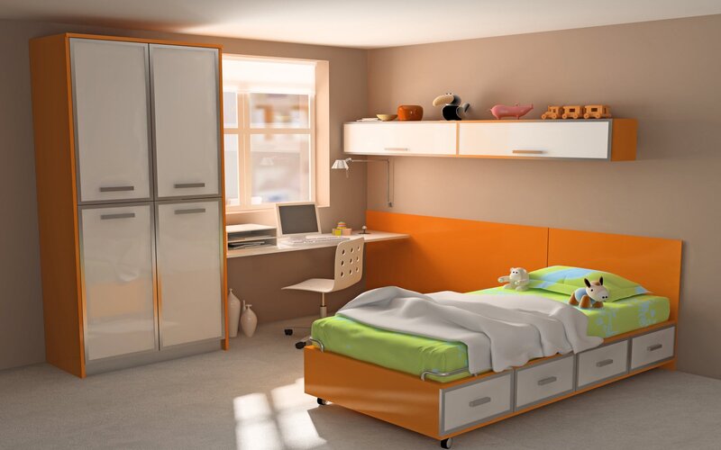 modern children's bedroom