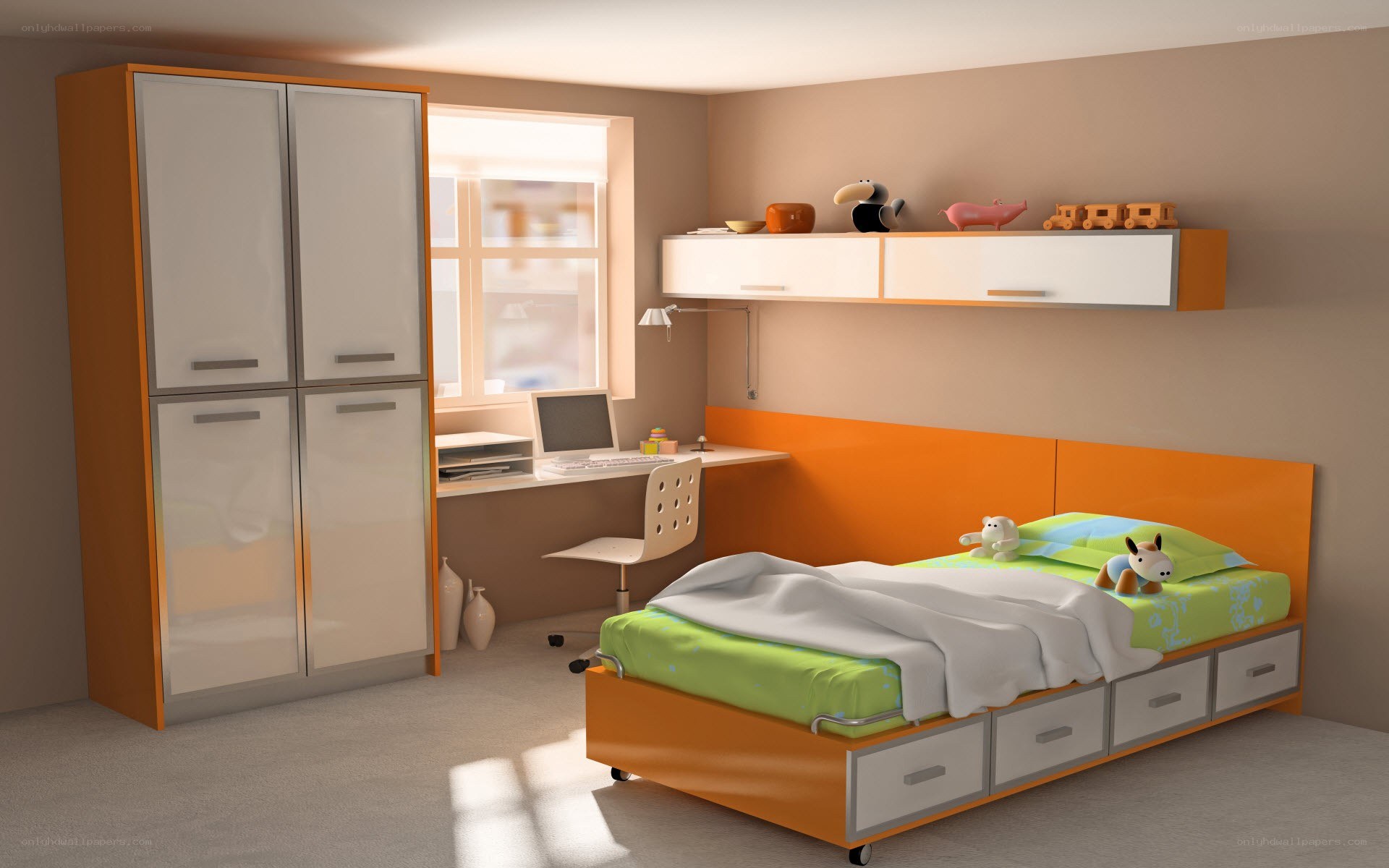 modern children's bedroom
