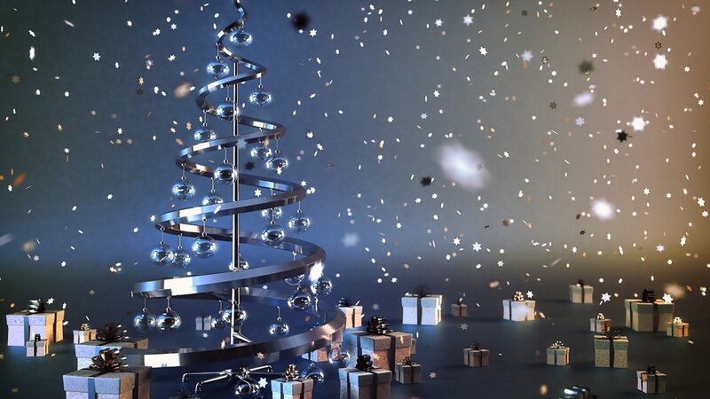 Modern Christmas Tree — Silver