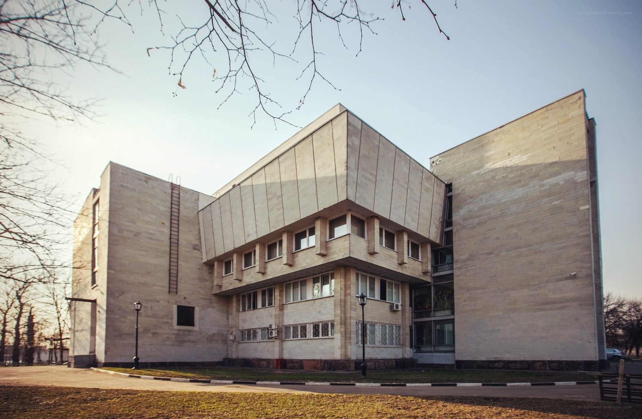modern concrete building exterior