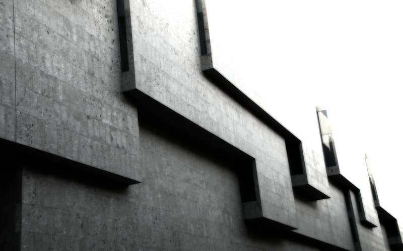 modern concrete building facade