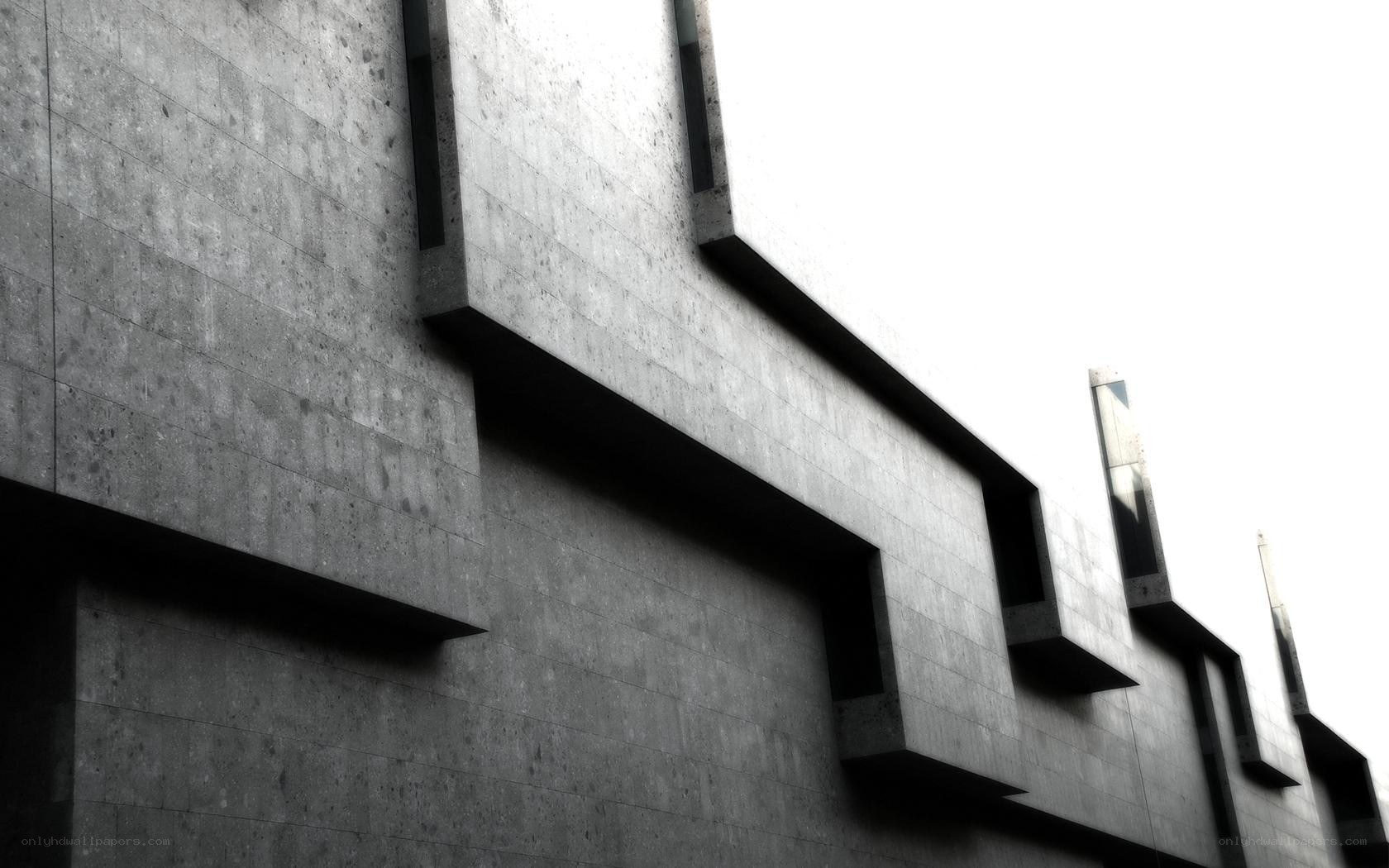 modern concrete building facade