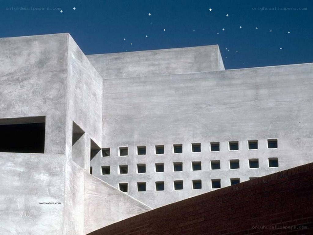 modern concrete building facade