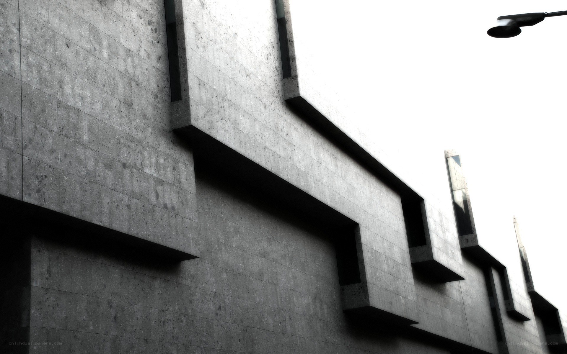 modern concrete building facade