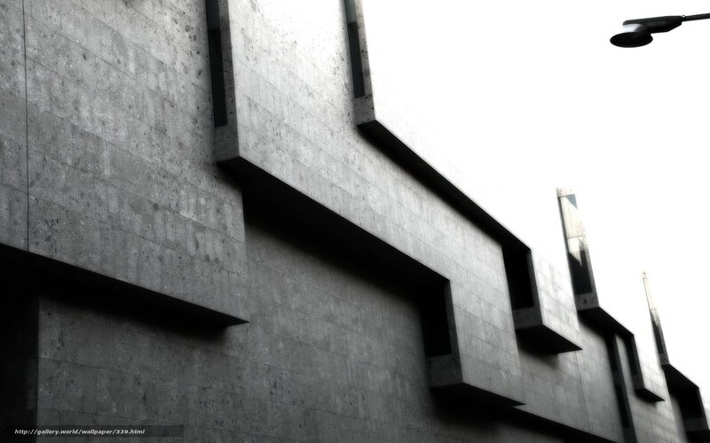 Modern concrete building facade
