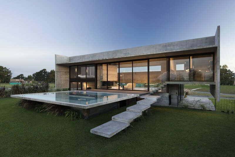 Modern Concrete House — Green