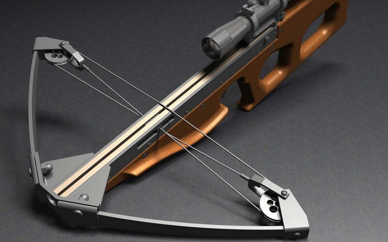 modern crossbow with scope