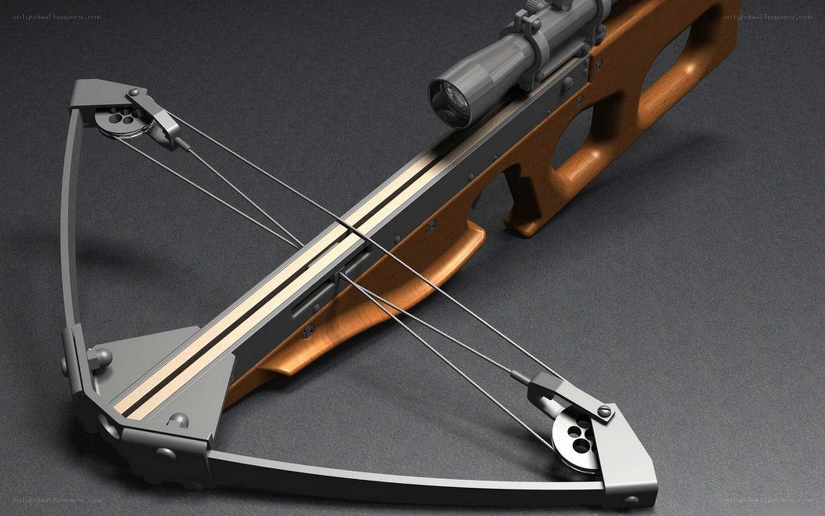 modern crossbow with scope