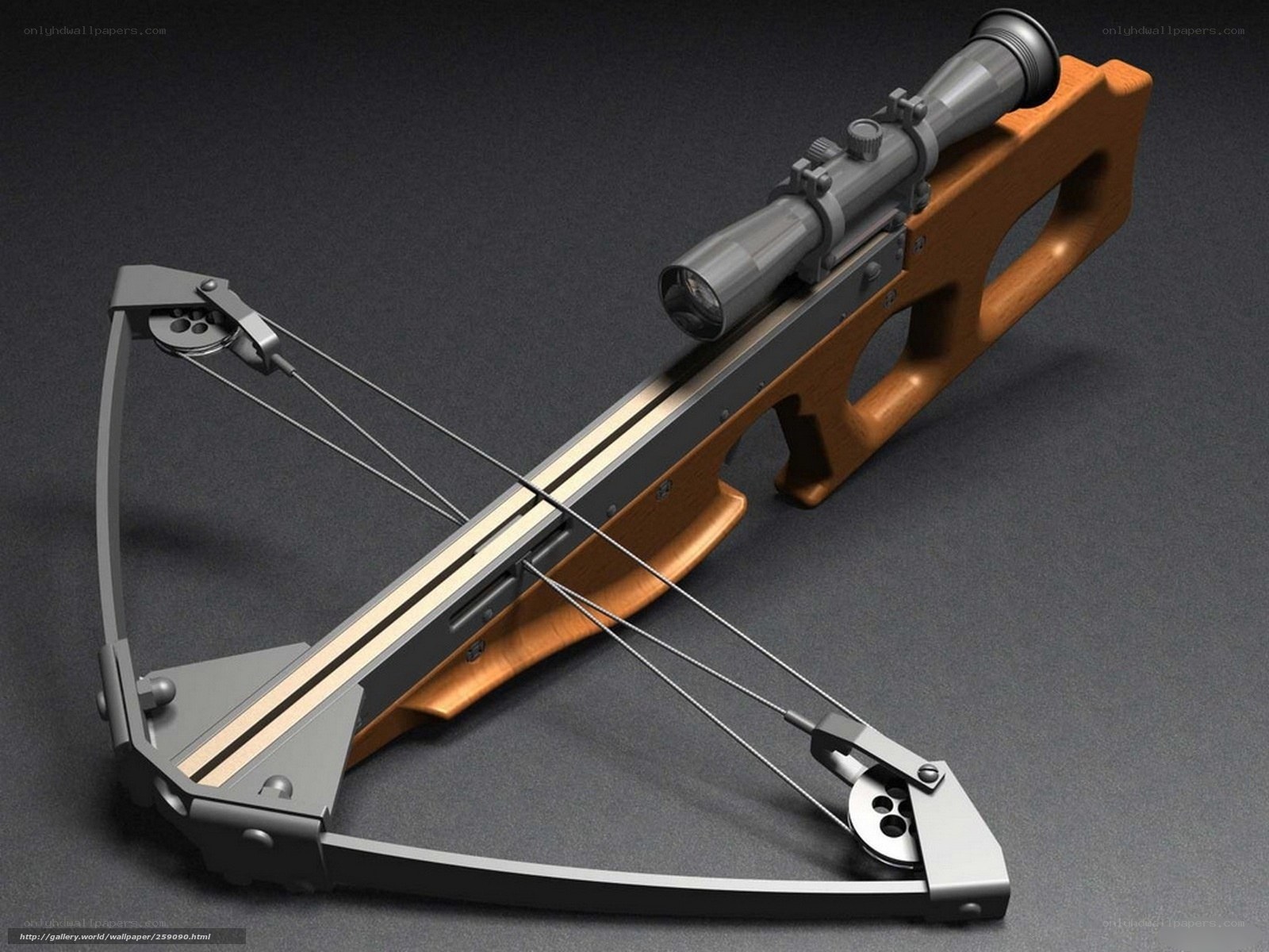 modern crossbow with scope