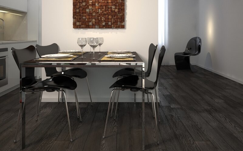 Modern dining room setup