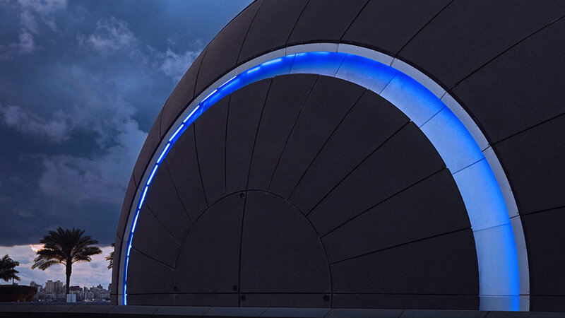 Modern Dome Structure — Blue