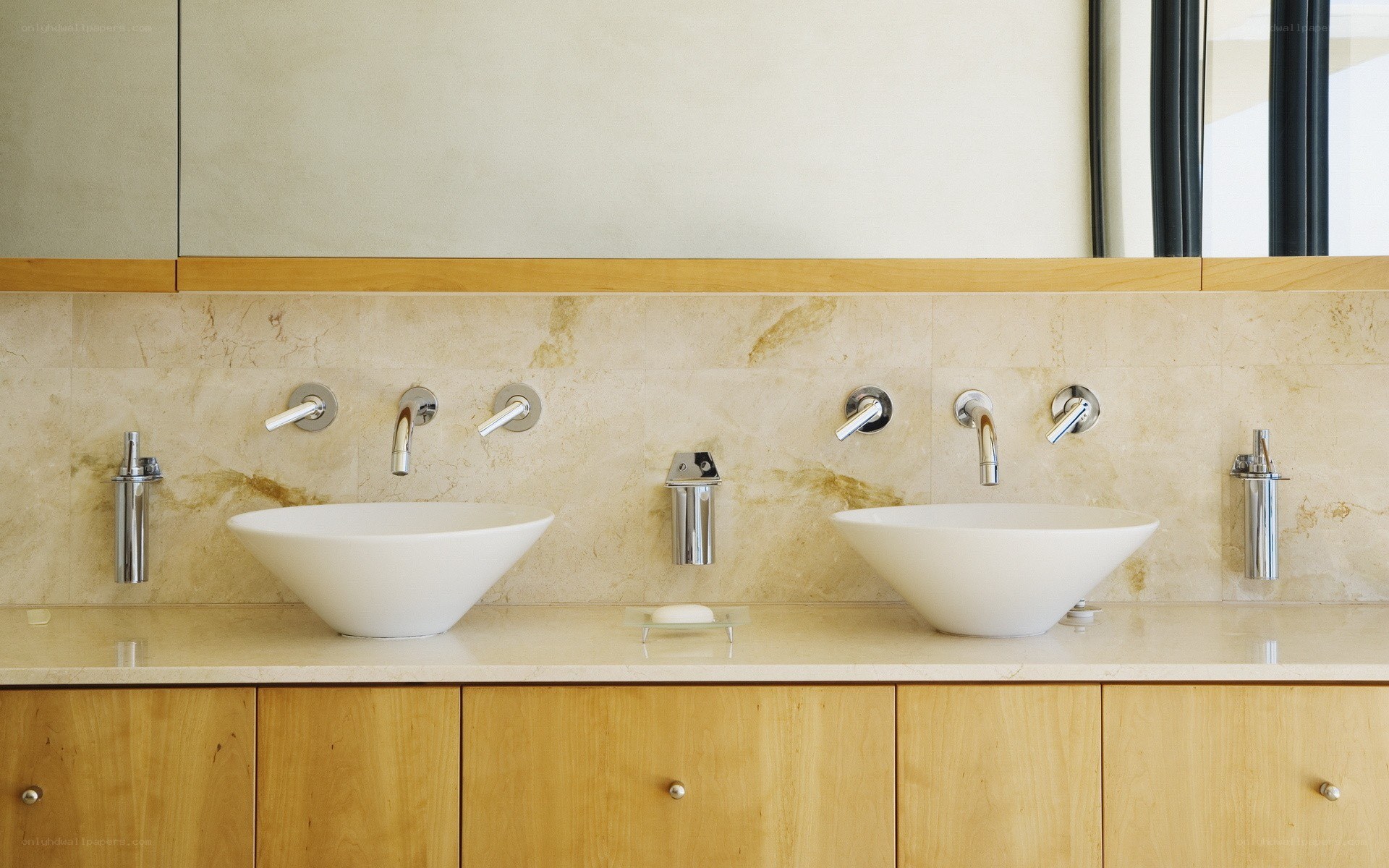 Modern double vanity bathroom