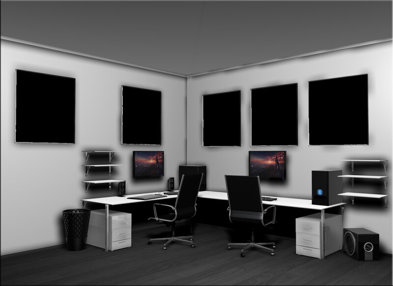 Modern dual workstation setup
